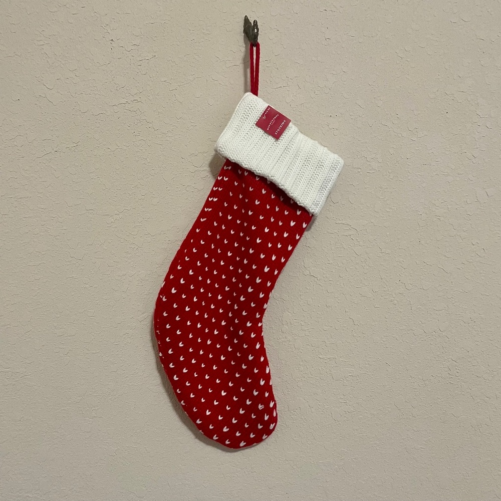 Target Wondershop Red Knit Christmas Stocking New NWT